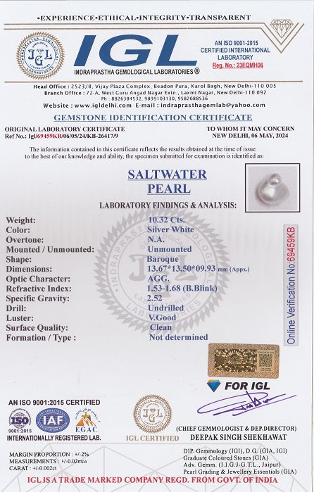 Venezuela Pearl (Moti) 10.32 Carats