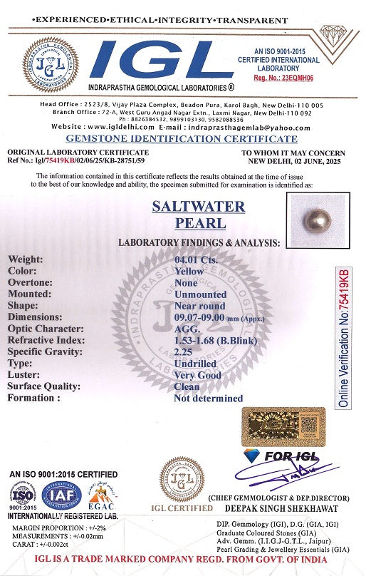 Natural Venezuela Pearl 4.01 Carats