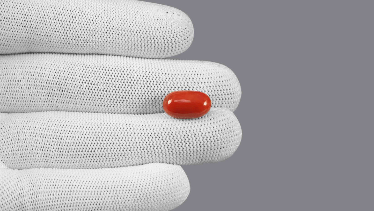 Natural Italian Red Coral (Moonga) 8.02 Carats