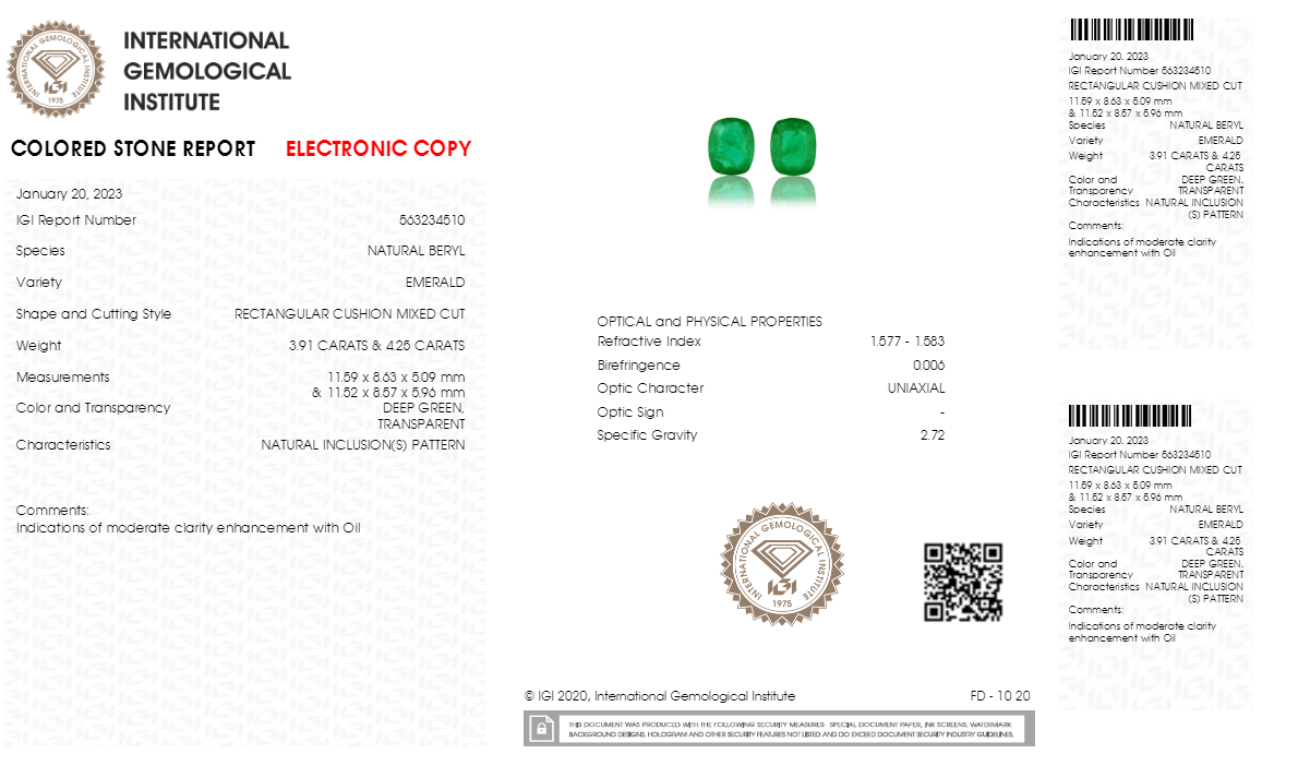 Natural Zambian Emerald (Panna) 8.16 Carats