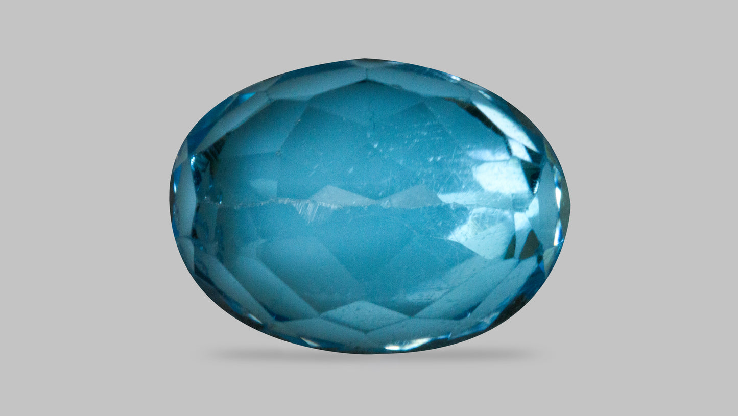 NATURAL BLUE TOPAZ 6.81 CARATS