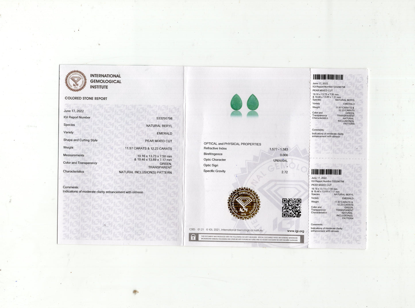 Zambian Emerald (Panna) 24.20 Carat