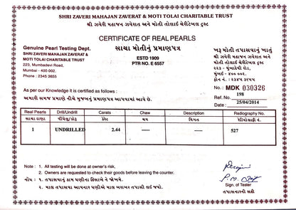 Natural Basra Pearl (Moti) 2.44 Carats