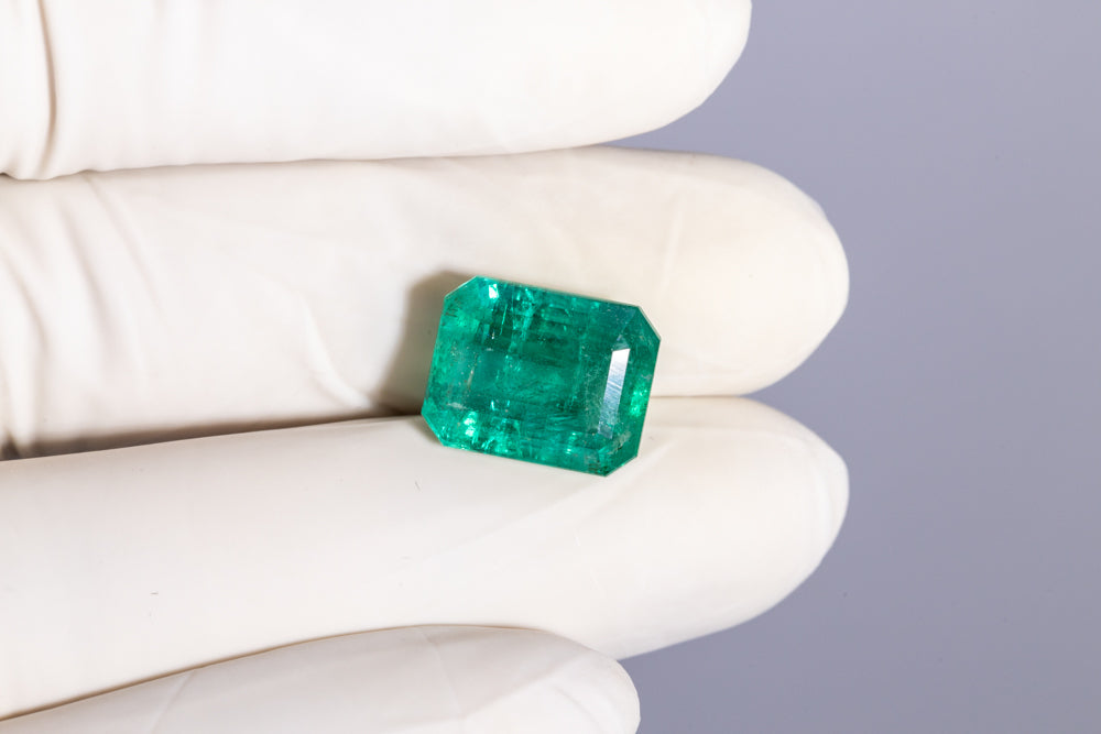 Minor Oil Natural Zambian Emerald (Panna) 9.97 Carats