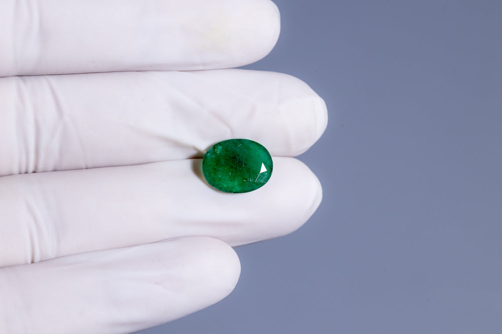 Minor Oil Natural Zambian Emerald (Panna) 3.80 Carats