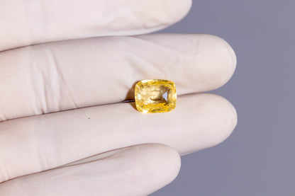 Natural Yellow Sapphire (Pukhraj) 7.20 Carats