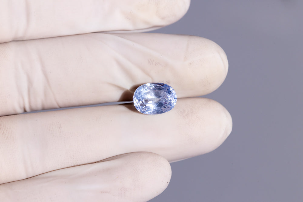 Natural Blue Sapphire (Neelam) 7.38 Carats