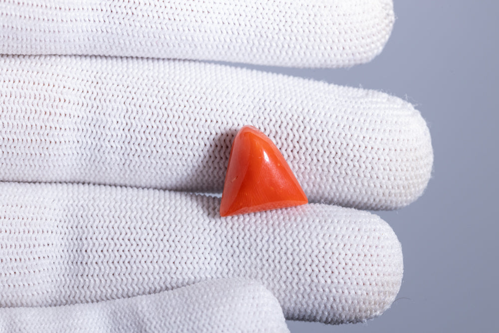 NATURAL RED CORAL (MOONGA) 7.82 CARATS