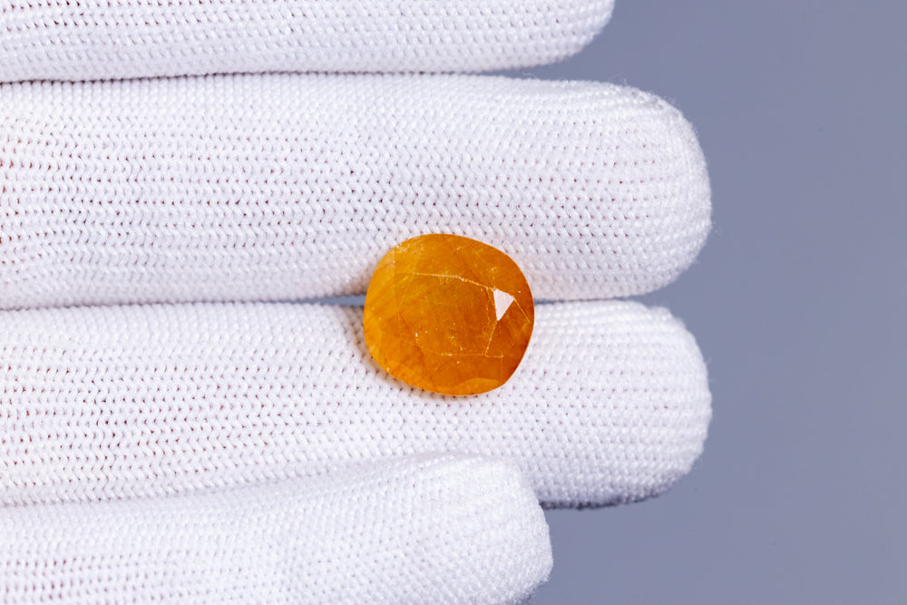 Natural Yellow Sapphire (Pukhraj) 12.04 Carats