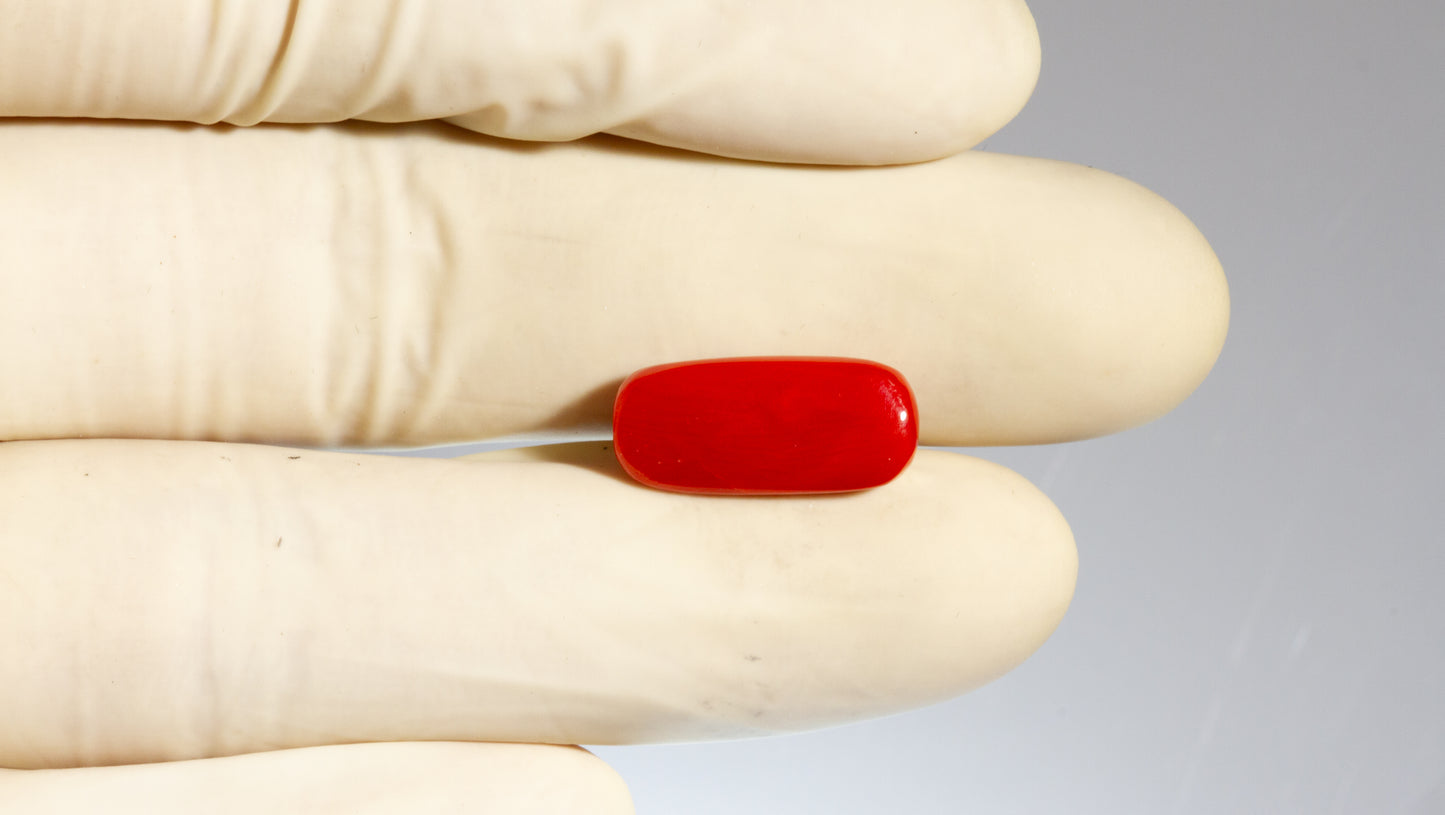 Natural Red Coral (Moonga) 8.08 Carats