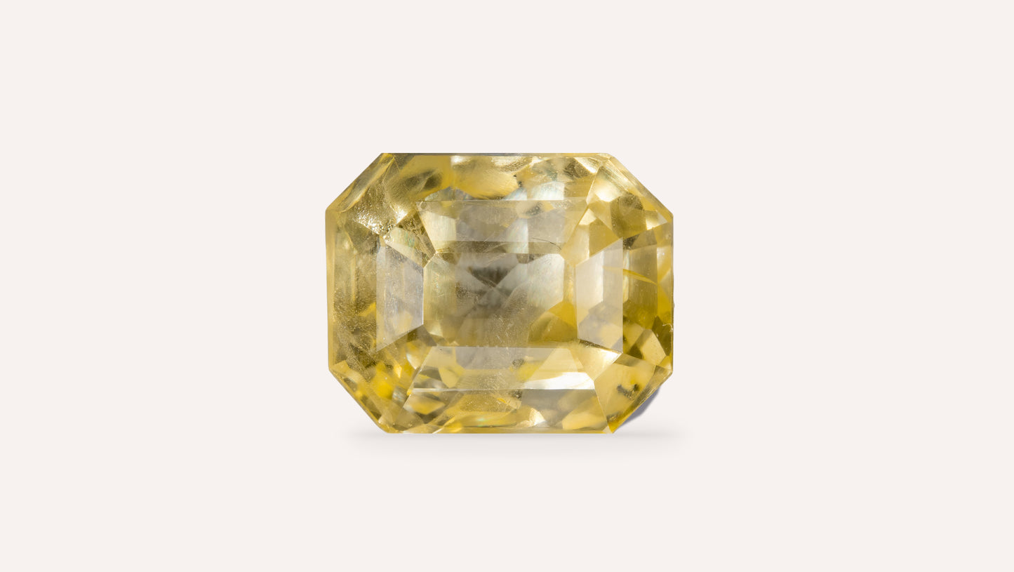 Natural Yellow Sapphire (Pukhraj) 6.58 Carats