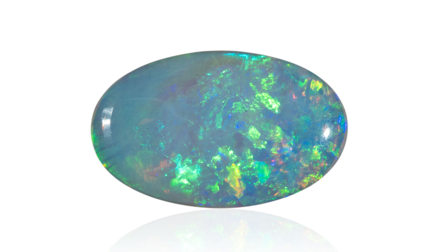Natural Australian White Fire Opal 3.02 Carats