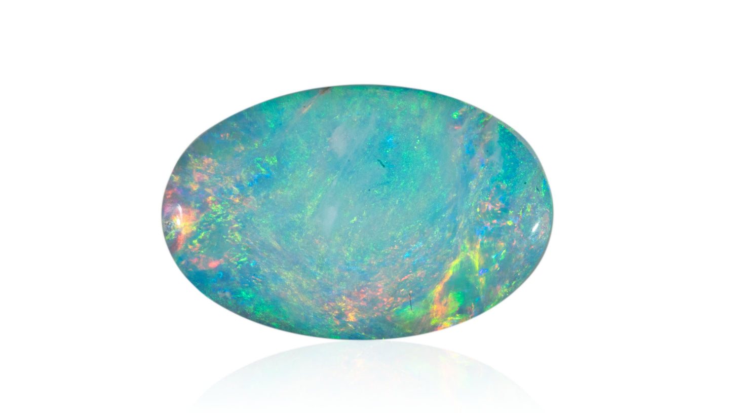 Natural Australian White Fire Opal 2.91 Carats