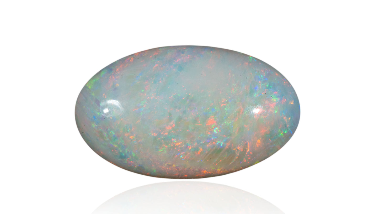 Natural Australian White Fire Opal 6.09 Carats