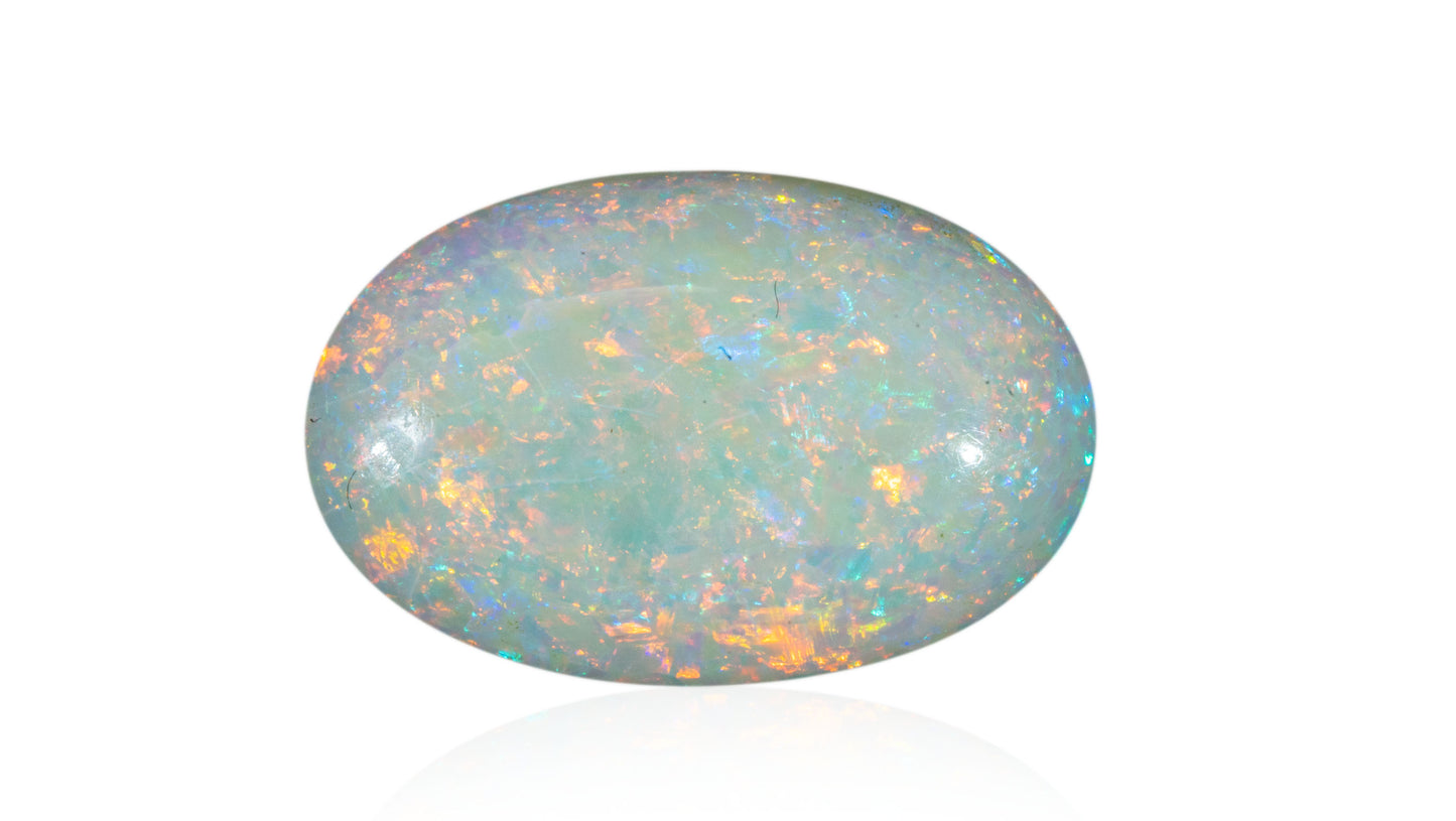 Natural Australian White Fire Opal 4.71 Carats
