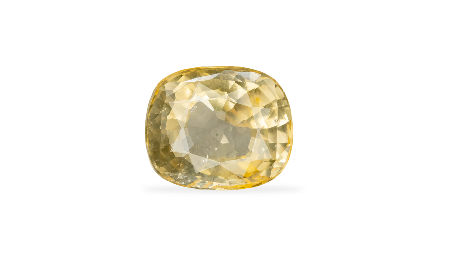 Natural Yellow Sapphire (Pukhraj) 6.89 Carats