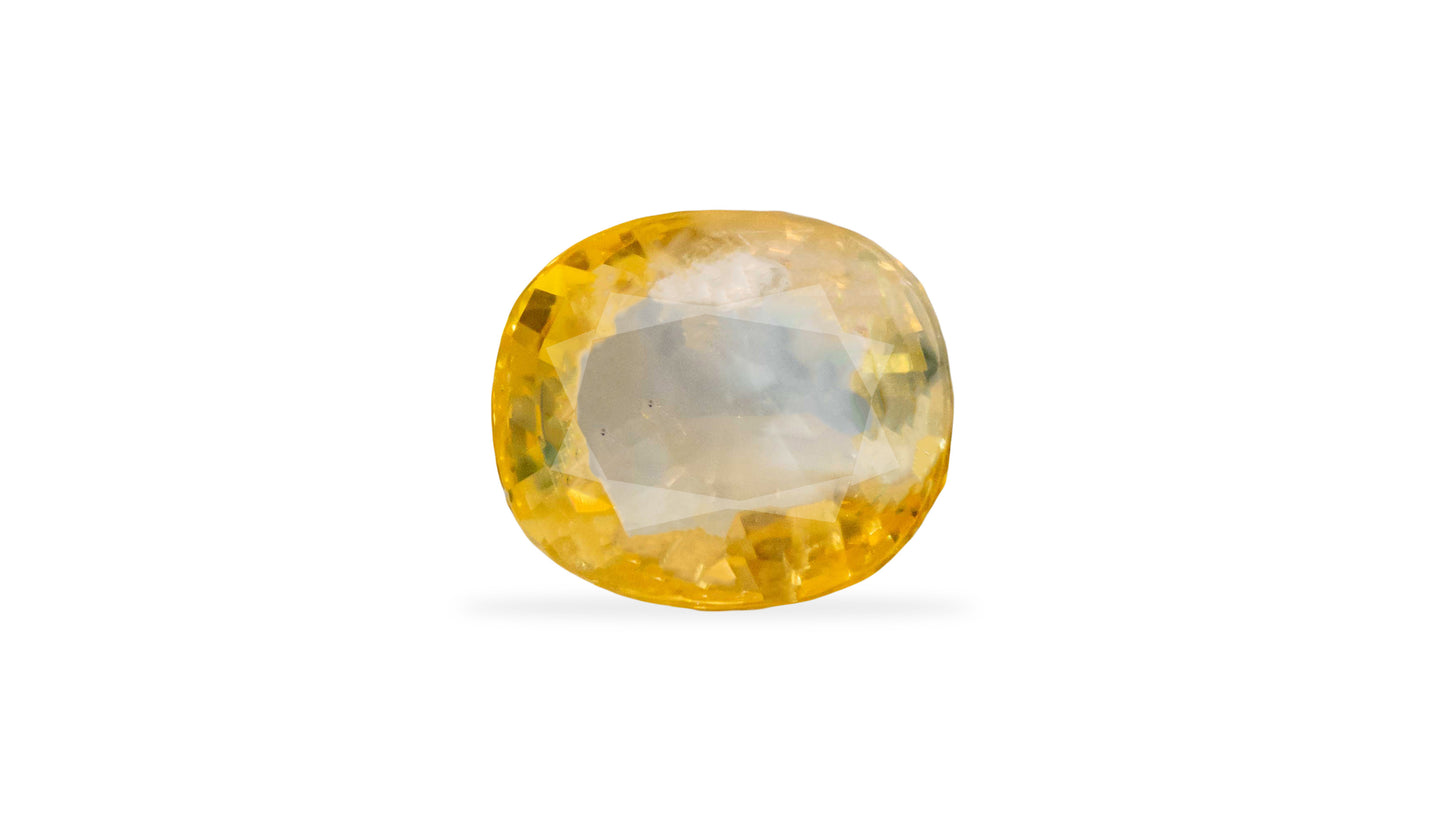 Natural Yellow Sapphire (Pukhraj) 6.08 Carats