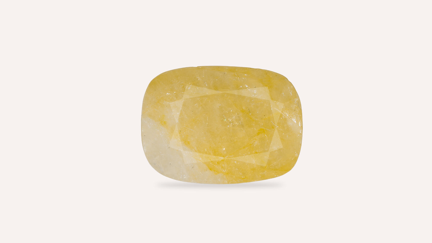 Natural Yellow Sapphire (Pukhraj) 10.91 Carats