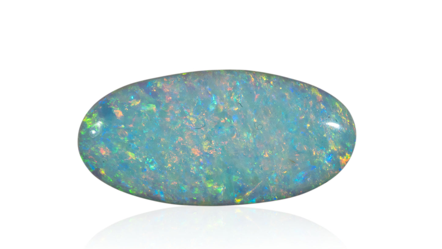 Natural Australian White Fire Opal 4.12 Carats
