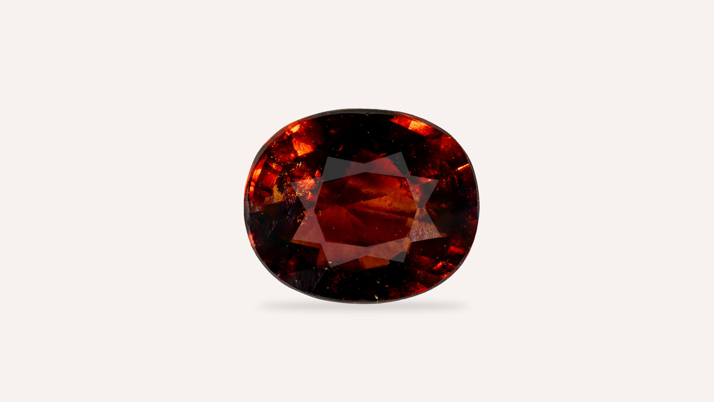 NATURAL HESSONITE (GOMED) 6.64 CARATS