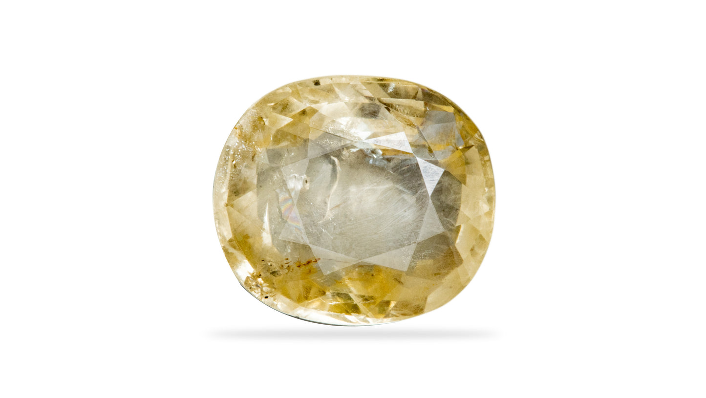 Natural Yellow Sapphire (Pukhraj) 7.76 Carats