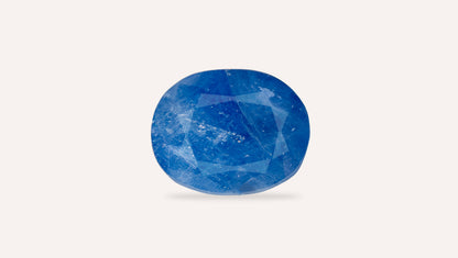 Natural Blue Sapphire (Neelam) 7.56 Carats