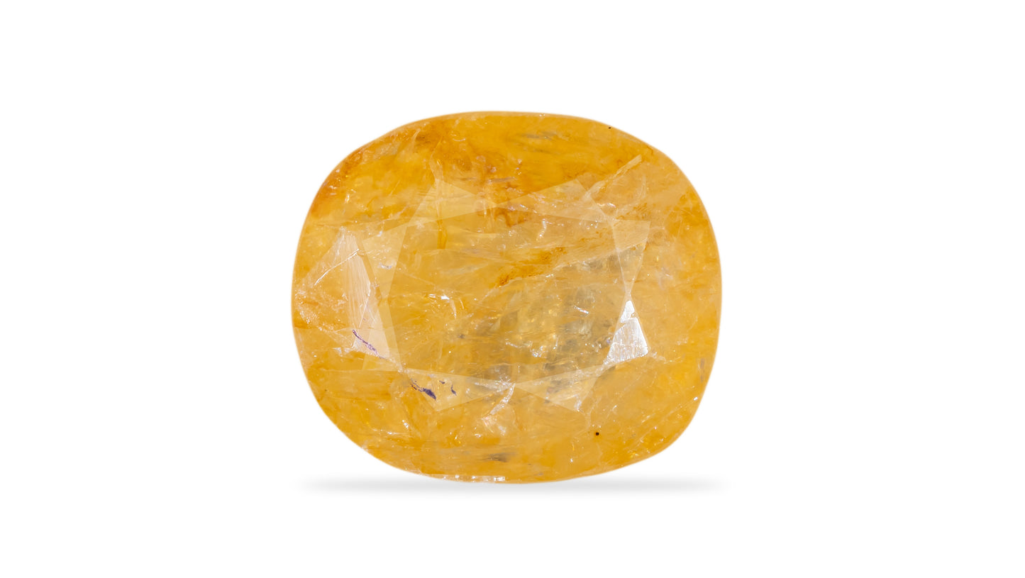NATURAL YELLOW SAPPHIRE (PUKHRAJ) 4.06 CARATS