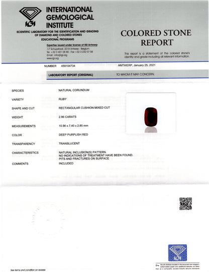 Natural Ruby (Manik) 2.86 Carats