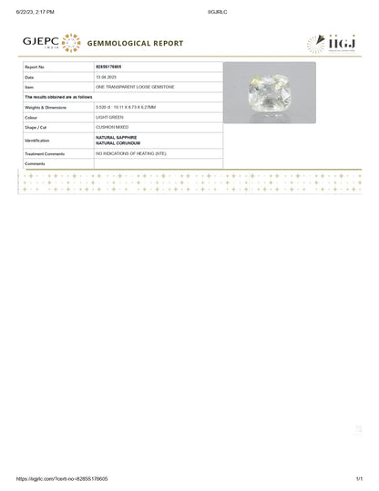 Natural Pitambari 5.52 Carats