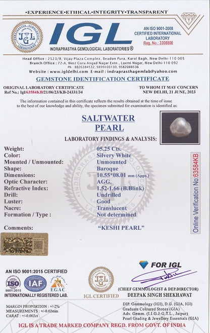 Keshi Pearl (Moti) 5.25 Carats