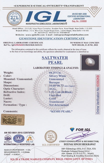 Keshi Pearl (Moti) 4.25 Carats
