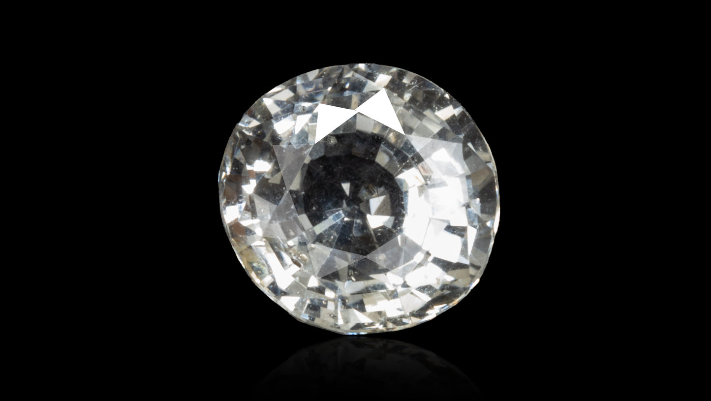 NATURAL WHITE SAPPHIRE 2.05 CARATS