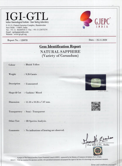 Natural Pitambari 9.26 Carats