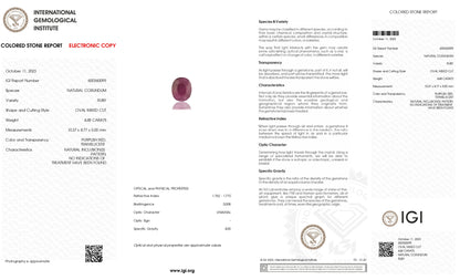 Natural Mozambique Ruby (Manik) 4.48 Carats