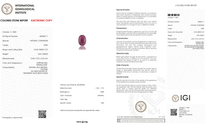 Natural Mozambique Ruby (Manik) 6.95 Carats