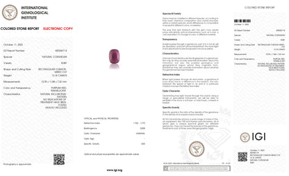 Natural Mozambique Ruby (Manik) 13.14 Carats