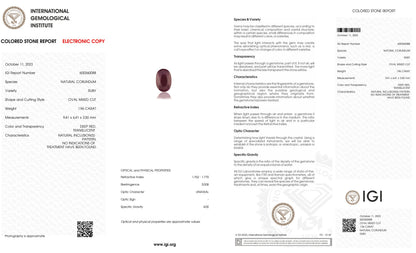 Natural Mozambique Ruby (Manik) 1.96 Carats