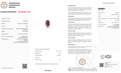 Natural Mozambique Ruby (Manik) 4.59 Carats