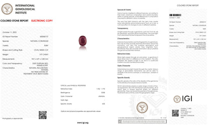 Natural Mozambique Ruby (Manik) 1.97 Carats