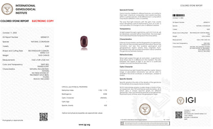 Natural Mozambique Ruby (Manik) 10.93 Carats