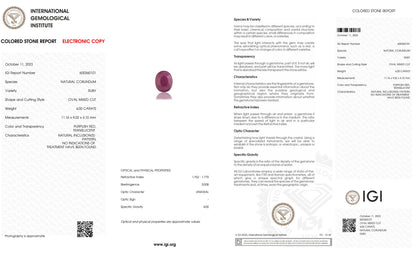 Natural Mozambique Ruby (Manik) 6.00 Carats