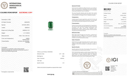 Zambian Emerald (Panna) 3.17 Carats