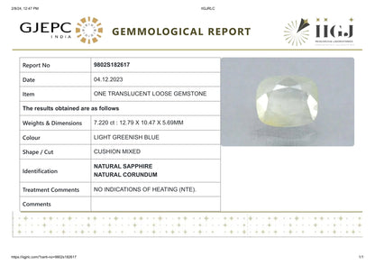 Natural Pitambari 7.22 Carats