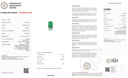 Natural Zambian Emerald (Panna) 1.18 Carats