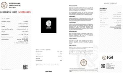 Natural White Sapphire 2.91 Carats