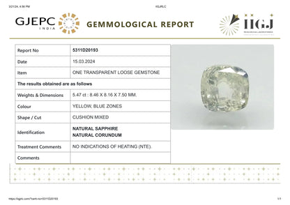 Natural Pitambari 5.47 Carats