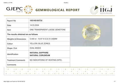 NATURAL PITAMBARI 5.44 CARATS