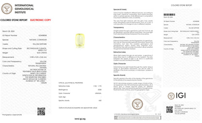 Natural Yellow Sapphire (Pukhraj) 8.35 Carats