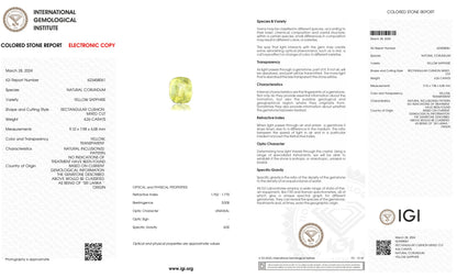 Natural Yellow Sapphire (Pukhraj) 4.26 Carats