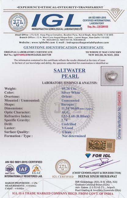Venezuela Pearl (Moti) 5.26 Carats